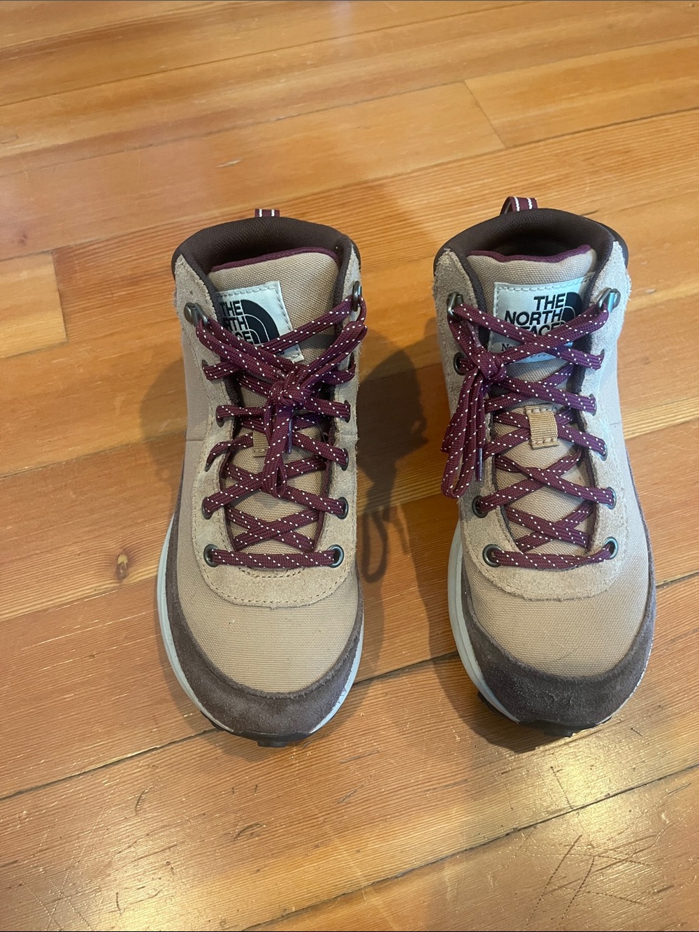 The North Face Kids Outdoor Boots in Tan, Brown and Burgundy